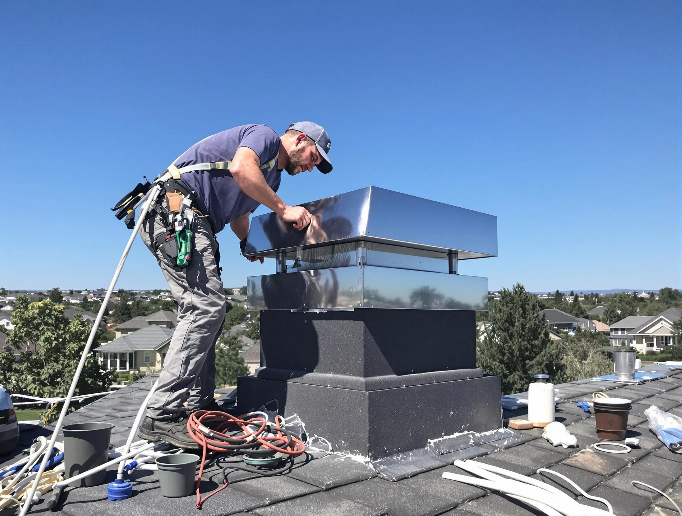 Chimney Cap Services service in Carteret, NJ