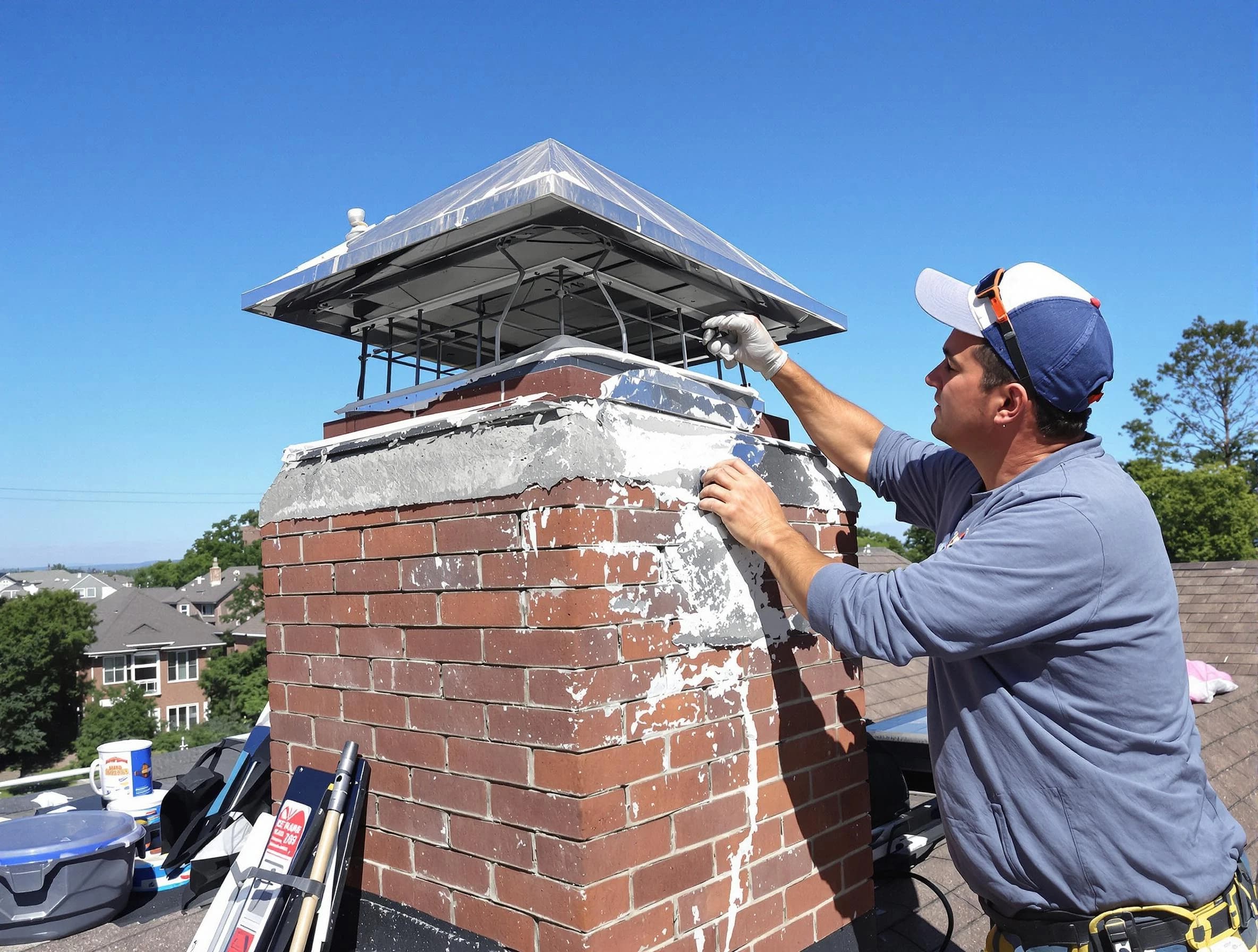 Chimney Crown Services service in Carteret, NJ